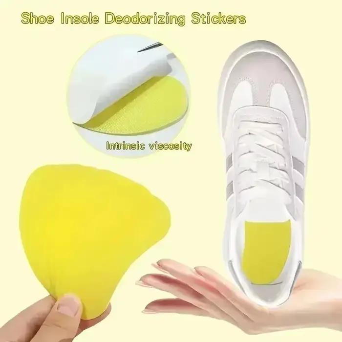 Autocollants désodorisants pour chaussures absorbant la transpiration réduisant les odeurs de pieds semelle intérieure fraîche parfumée occasionnels usage quotidien randonnée travail