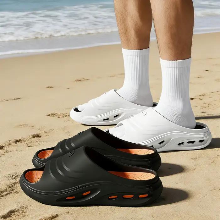 Sandales de plage d'été pour hommes, tongs de sport de plein air, légères, antidérapantes, confortables pour la maison et l'usage quotidien