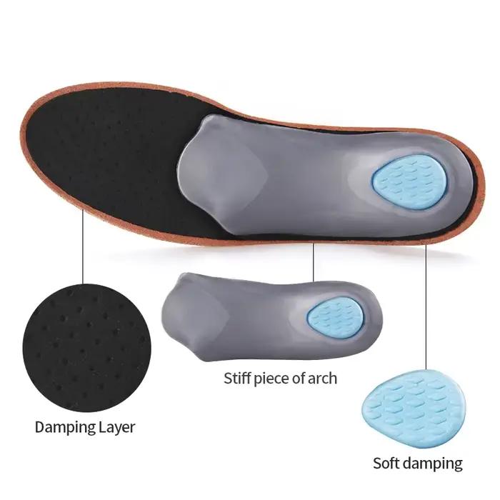 Semelle intérieure orthopédique en cuir