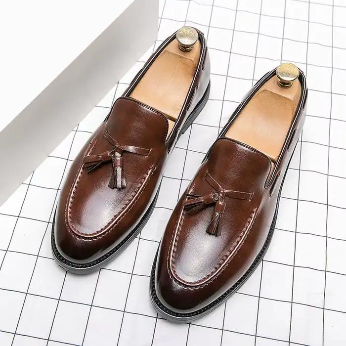 Chaussures en cuir décontractées pour hommes