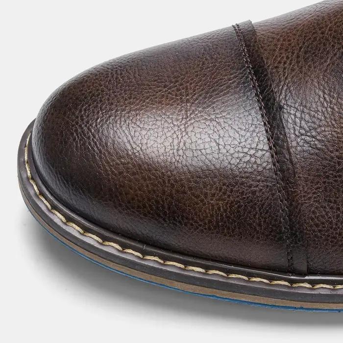 Chaussures Derby rétro en cuir artificiel homme décontractées printemps automne occassions spéciales à offrir
