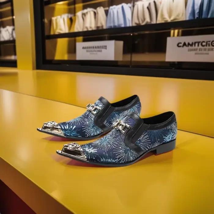 Chaussures de Luxe en Cuir group pour Homme