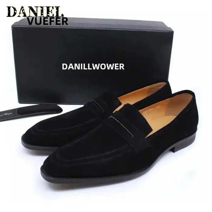 Mocassins en cuir suédé pour hommes