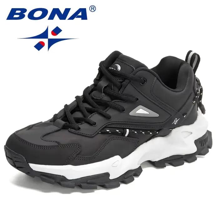 BONA – chaussures d'action en cuir pour hommes