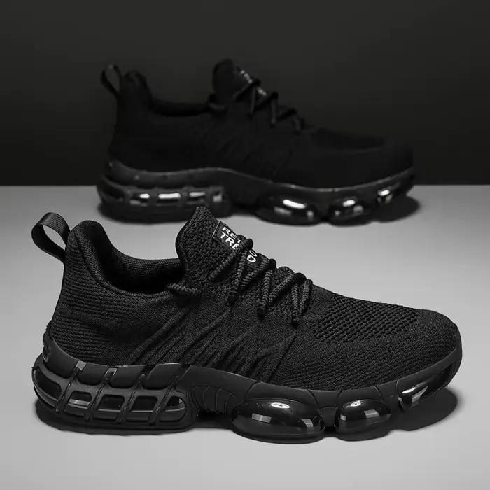 Grand quatre saisons nouvelles chaussures de sport à lacets de couleur unie