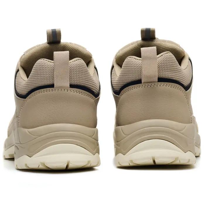Chaussures de sécurité pour hommes, bout en acier, Anti-écrasement, caoutchouc Kevlar, fond antidérapant, chaussures de travail à boutons à la mode