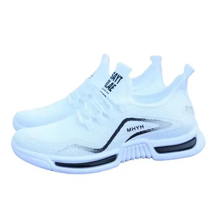 Chaussures de tennis respirantes pour hommes en coton et plastique pour extérieur et pelouse occasions spéciales de sport