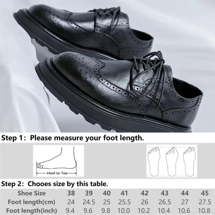 Chaussures classiques en cuir pour hommes