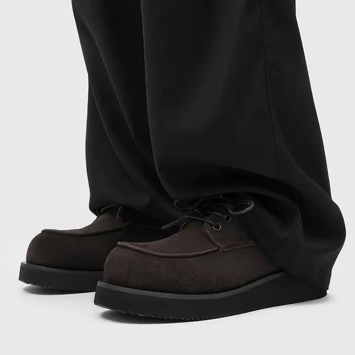 Chaussures Derby pour hommes en cuir fendu confortables et élégantes pour homme décontracté automne hiver occasionnel cadeau spécial