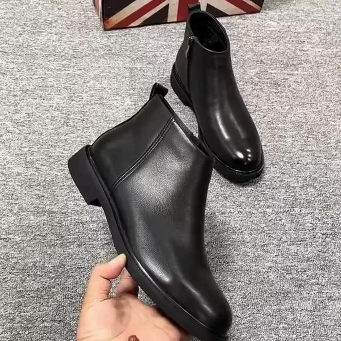 2025 automne début hiver chaussures hommes Chelsea bottes plat marque
