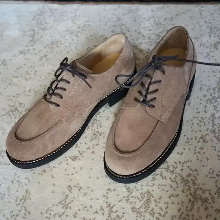 Chaussures Vintage en Cuir de Vache pour Homme