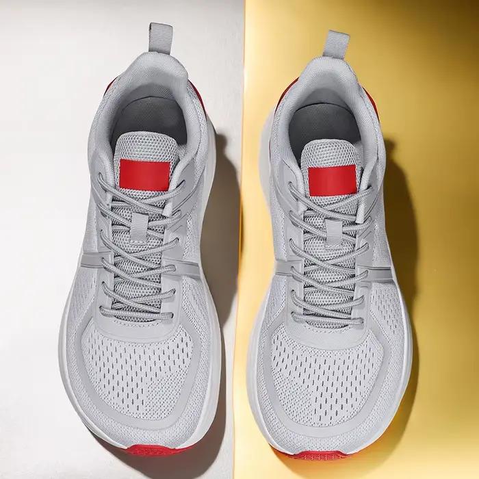 Chaussures pieds nus pour hommes zéro goutte large orteil boîte baskets minimaliste à lacets léger respirant