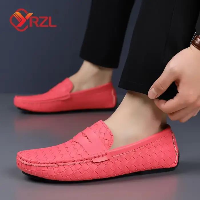 Mocassins faits main pour homme en cuir PU décontractés et élégants pour toutes les occasions spéciales et week-ends