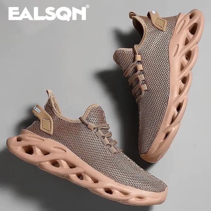 Hommes sport course noir Jogging chaussures espadrilles décontractées marron extérieur respirant maille femmes léger