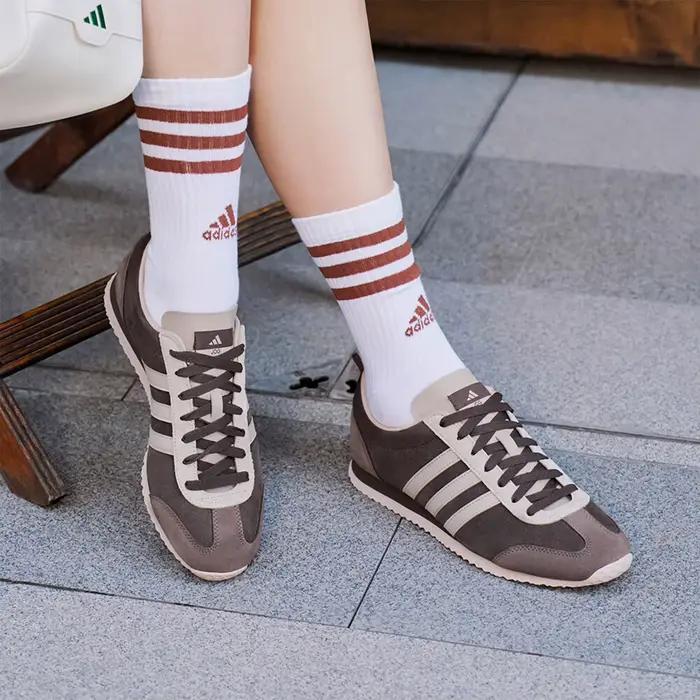 Adidas officiel véritable VS JOG 2.0 chaussures décontractées antidérapantes à semelle fine pour hommes et femmes JS1123