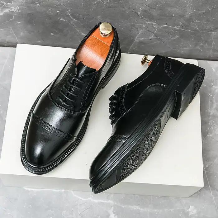 Chaussures de soirée de marque de haute qualité pour hommes, mocassins classiques noirs à semelle souple pour la conduite et les trajets quotidiens, tailles : 38-46