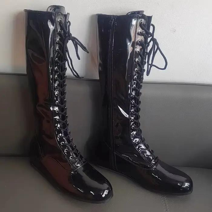Bottes de lutte Hogan jaunes et noires
