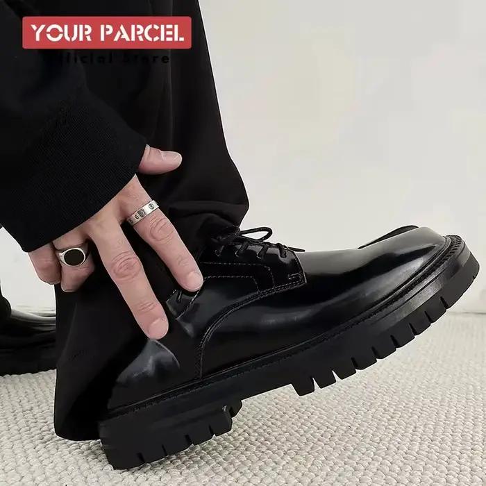 Chaussures Tabi pour hommes en cuir à lacets