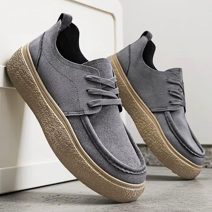 Plate-forme de mode hommes chaussures décontractées confort doux hommes mocassins léger sans lacet marche baskets respirant chaussures plates chaussures de conduite