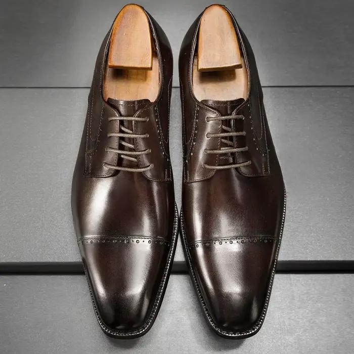 2025 Hanmce chaussures habillées de luxe faites à la main de haute qualité