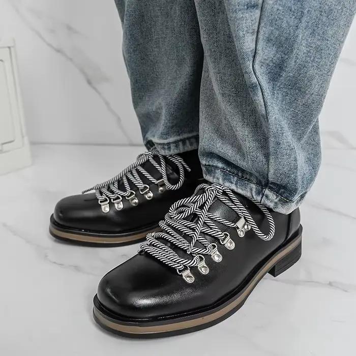 Chaussures Derby respirantes en daim de haute qualité pour hommes