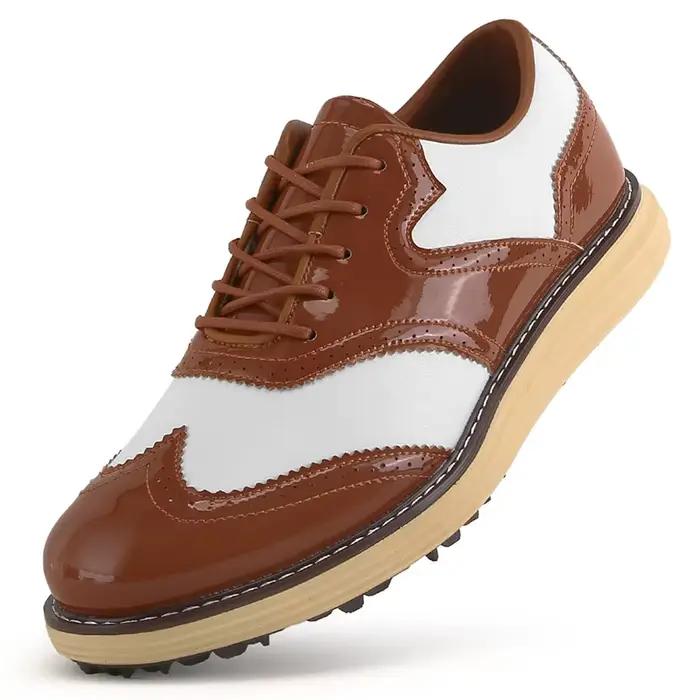 Chaussures de golf TaoBo 2026 pour hommes en cuir PU sans crampons