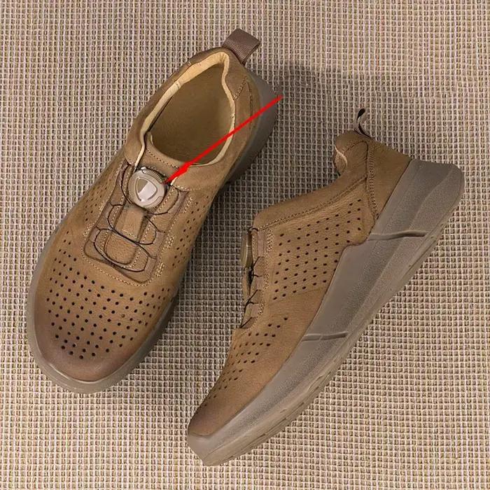 Chaussures en cuir givré pour hommes