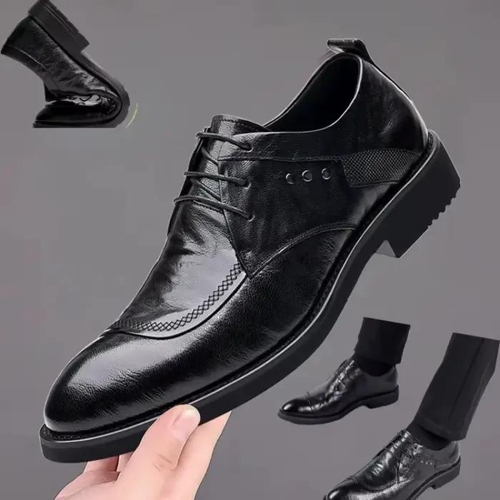 Chaussures habillées pour hommes en cuir véritable