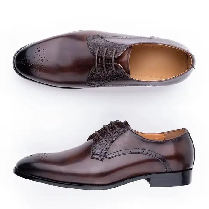 Chaussures en cuir de luxe pour hommes