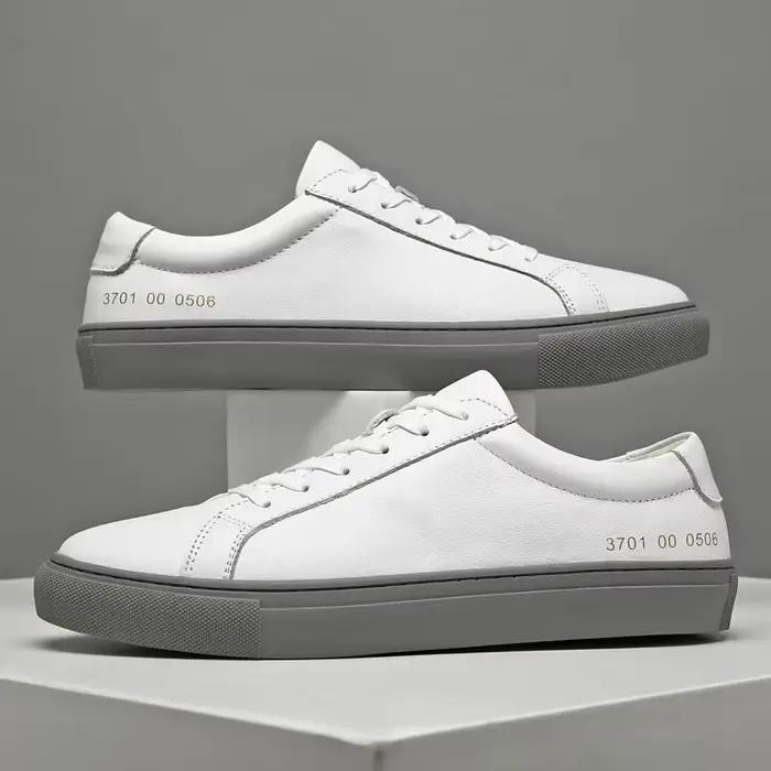 Chaussures pour hommes en cuir véritable italien 2025