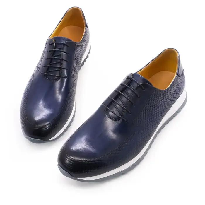 Chaussures en cuir à lacets pour hommes