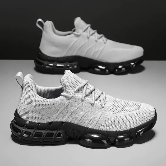 Grand quatre saisons nouvelles chaussures de sport à lacets de couleur unie