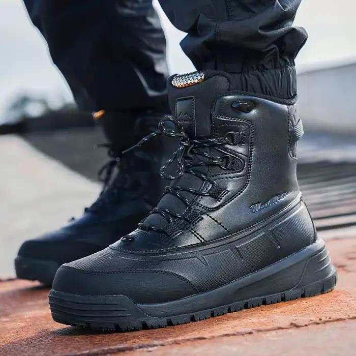 Bottes d'hiver verktaka en microfibre imperméables et antidérapantes pour homme pour les randonnées enneigées et les journées froides
