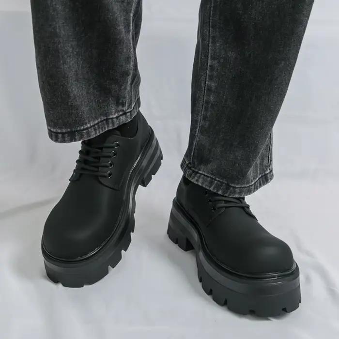 Chaussures Derby homme 2026 en PU à semelle épaissite tendance et confortables occassion bureau carrière et cadeaux d'affaire