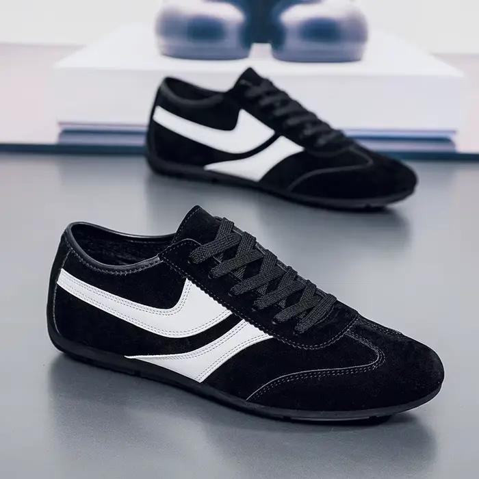 Baskets Homme 2025 – Nouveaux Mocassins Plats de Luxe Confortables à Enfiler – Chaussures Légères d'Extérieur