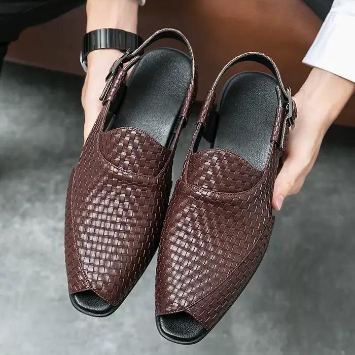 Sandales homme gladiateur en microfibre élégantes et décontractées pour été occasions spéciales