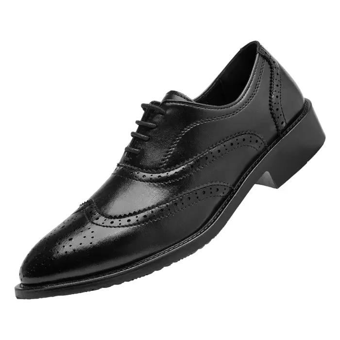 Nouvelle Collection Printemps – Chaussures Richelieu Décontractées en Cuir pour Hommes – Style Britannique Rétro Tendance – Chaussures Habillées Professionnelles Respirantes et Légères