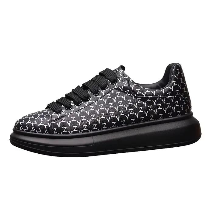 Baskets Blanches à Semelles Optiques Polyvalentes pour Homme et Femme