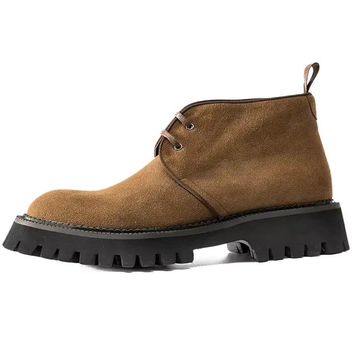 Hanmce Chelsea bottes 2025 confortable en cuir véritable Brohue bottines de haute qualité sans lacet chaussures de luxe hommes