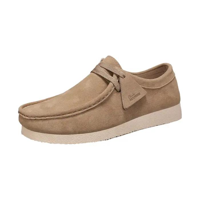 Chaussures décontractées pour hommes en cuir mat