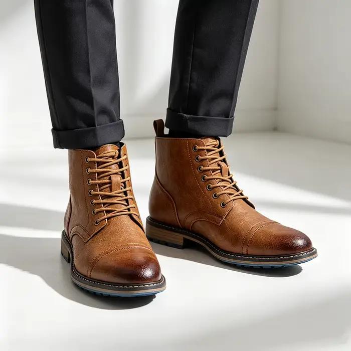 Bottes Chelsea pour hommes, décontractées, tendance 2026, bottes confortables en cuir