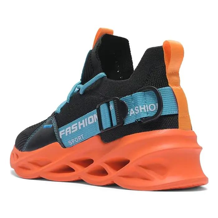 Nouvelles baskets décontractées pour homme, printemps automne, bout carré, maille aérée, semelle EVA, couleurs mélangées, pour homme moderne et actif, occasions quotidiennes et spéciales