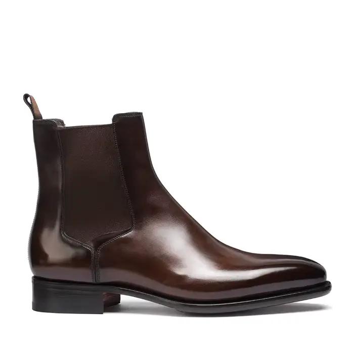 Nouvelles Chelsea boots hommes style britannique polyvalentes pour homme pour printemps automne bottes confortables bottes à enfiler boots classiques bottes pour affaires bottes pour tenue de fête bottes pour cadeau occassions spéciales