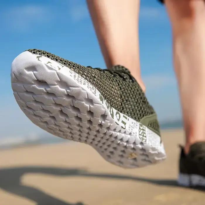 Haute qualité été hommes chaussures décontractées Aqua