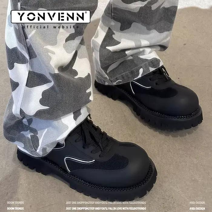 Chaussures de sport en cuir pour hommes