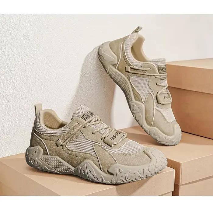 Chaussures en maille pour homme printemps-été mode antidérapantes résistantes à l'usure chaussures de sport randonnée en montagne baskets décontractées pour hommes