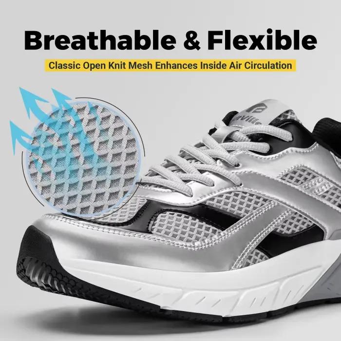 Chaussures de marche pour hommes baskets rétro large largeur