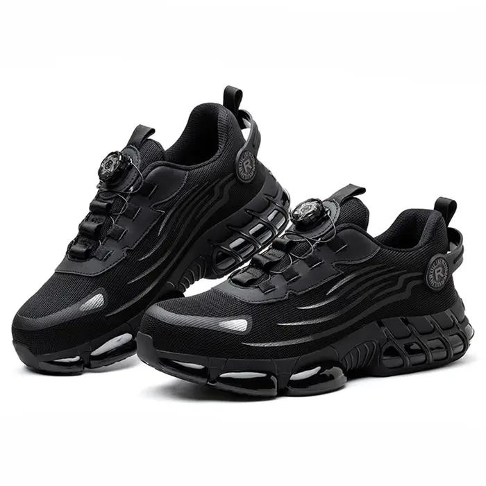 Chaussures de sécurité à bout en acier indestructible antidérapantes résistantes à l'abrasion confortables pour homme occasions professionnelles et familiales