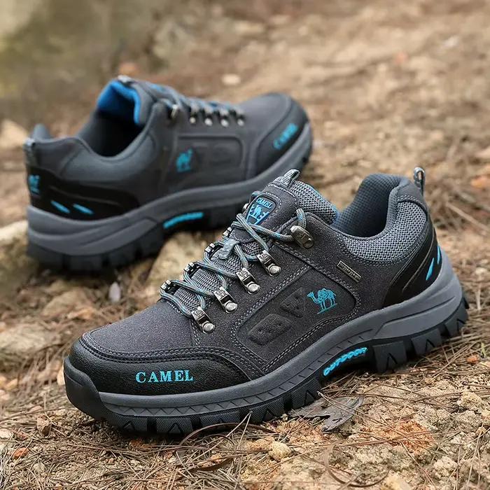 Chaussures de randonnée HKDQ en microfibre pour homme, basses, antidérapantes, respirantes, semelles en caoutchouc et EVA, occasion randonnée et alpinisme
