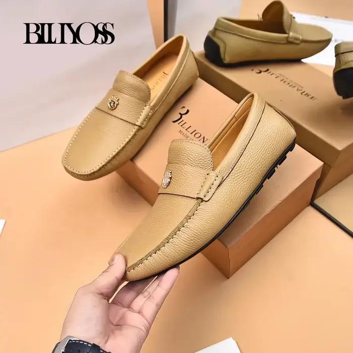 Chaussures pour hommes BLLIYOSS BILLIONAIRE en cuir de veau à motif litchi